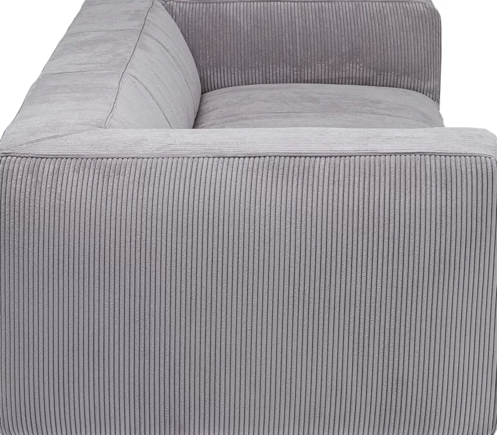 KARE Design Bank Cubetto Cord 3-zits Light Grey 220cm Cheap