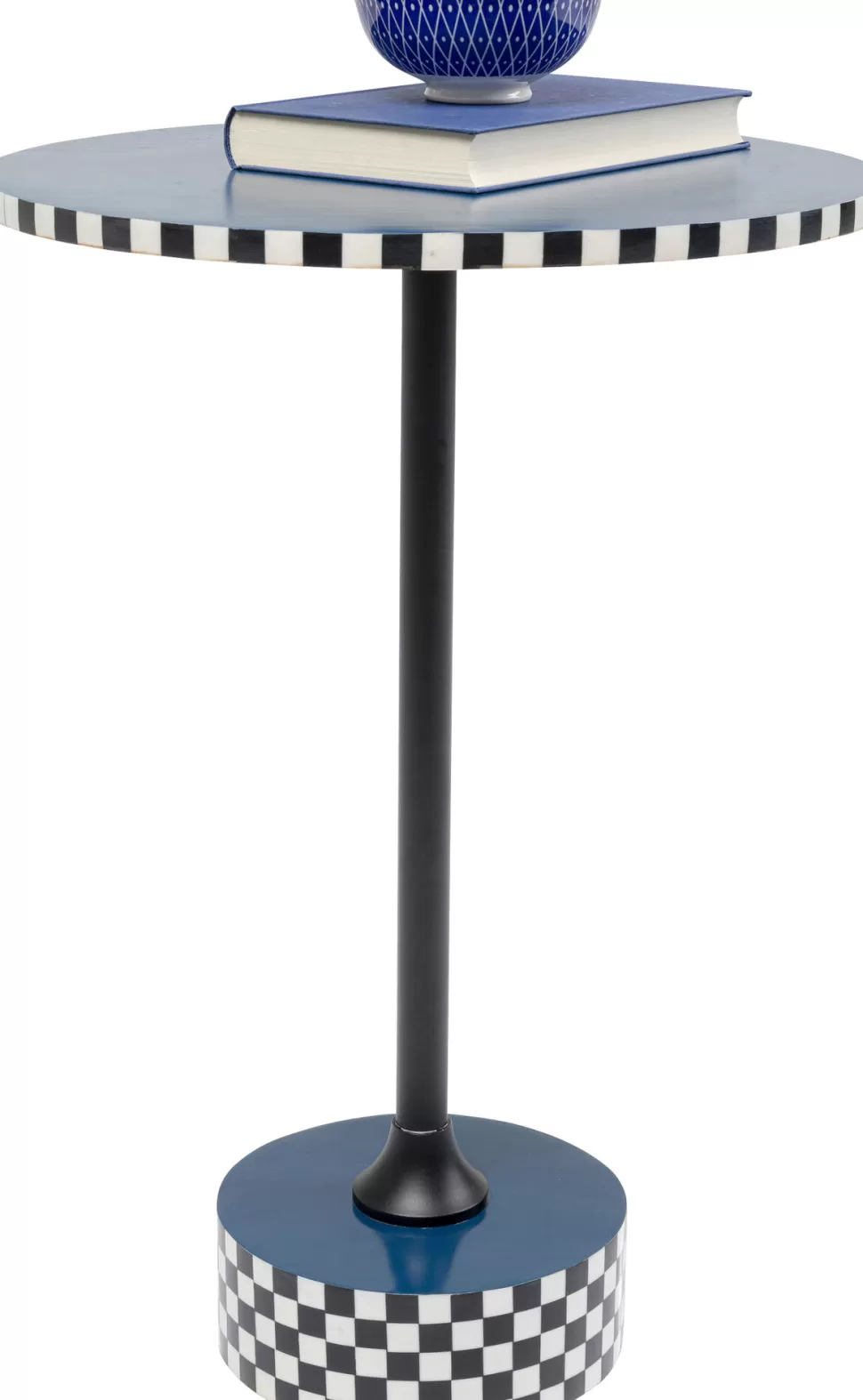 KARE Design Bijzettafel Domero Race Blue Ø40cm Online