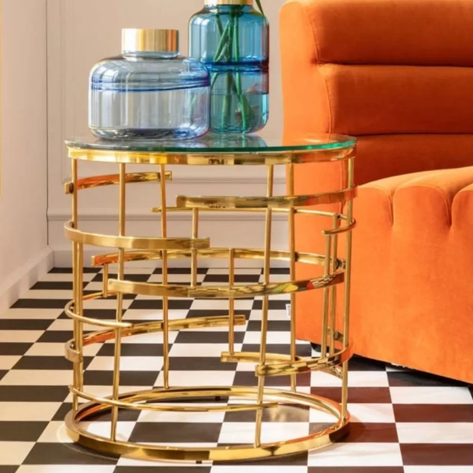 KARE Design Bijzettafel Jupiter Goud Ø55cm Outlet