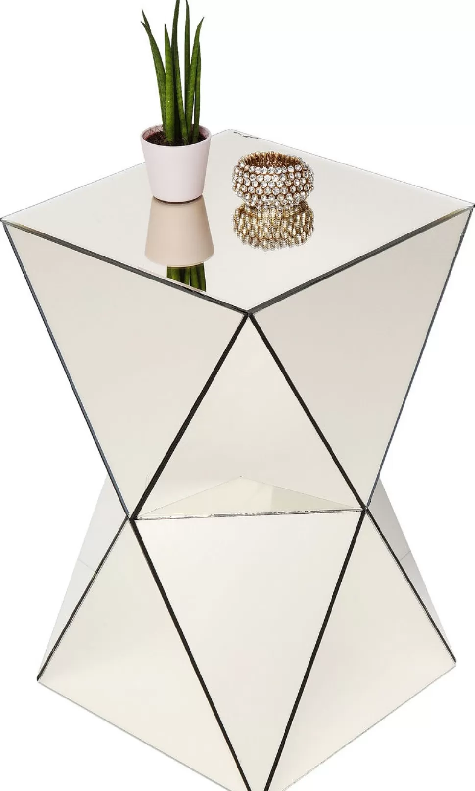 KARE Design Bijzettafel Luxury Triangle Champagne Store