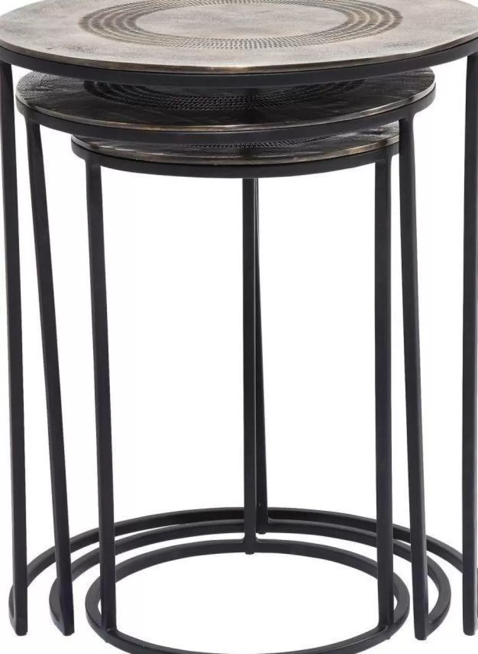 KARE Design Bijzettafel Marrakesh (3-delig) Ø48cm Clearance