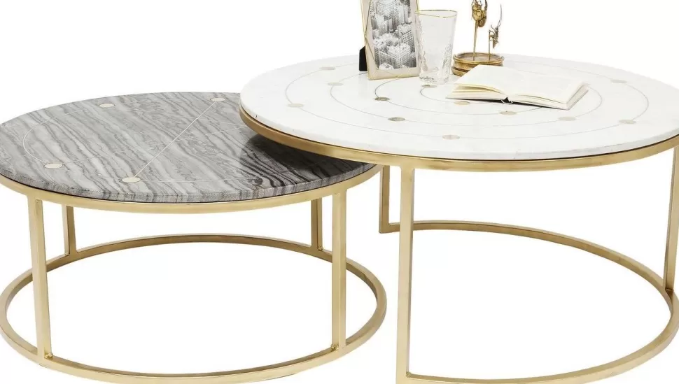 KARE Design Bijzettafel Mystic Rond (2-delig) Ø90cm Cheap