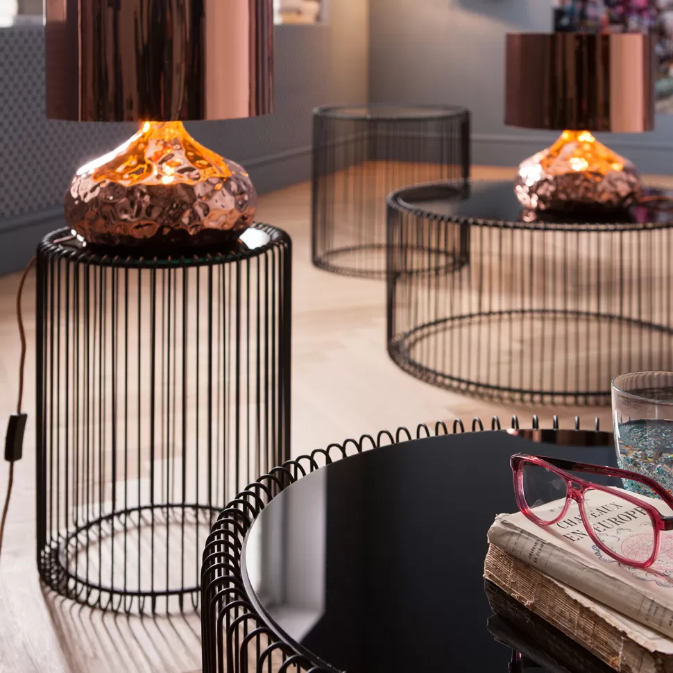 KARE Design Bijzettafel Wire Zwart (2-delig) Ø44cm Shop