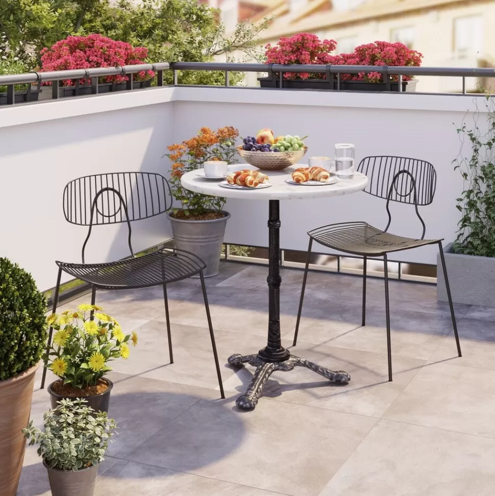 KARE Design Bistro Tafel Kaffeehaus Rond Wit Ø60 Clearance