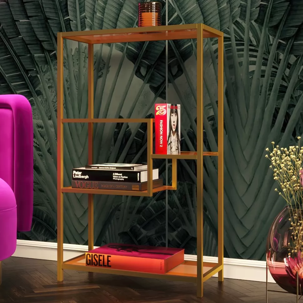 KARE Design Boekenkast Loft Goud 100x60cm Discount
