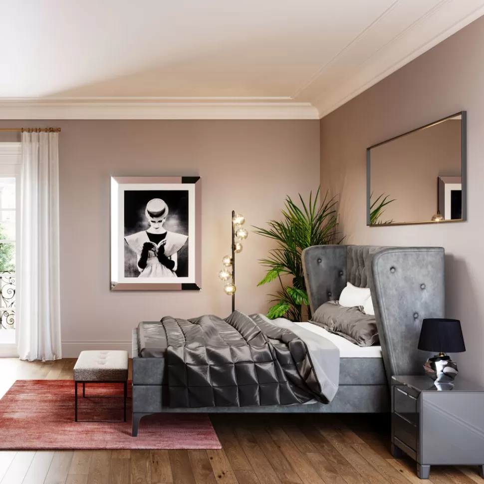 KARE Design Boxspringbed Benito Moon Grey 180x200cm Sale