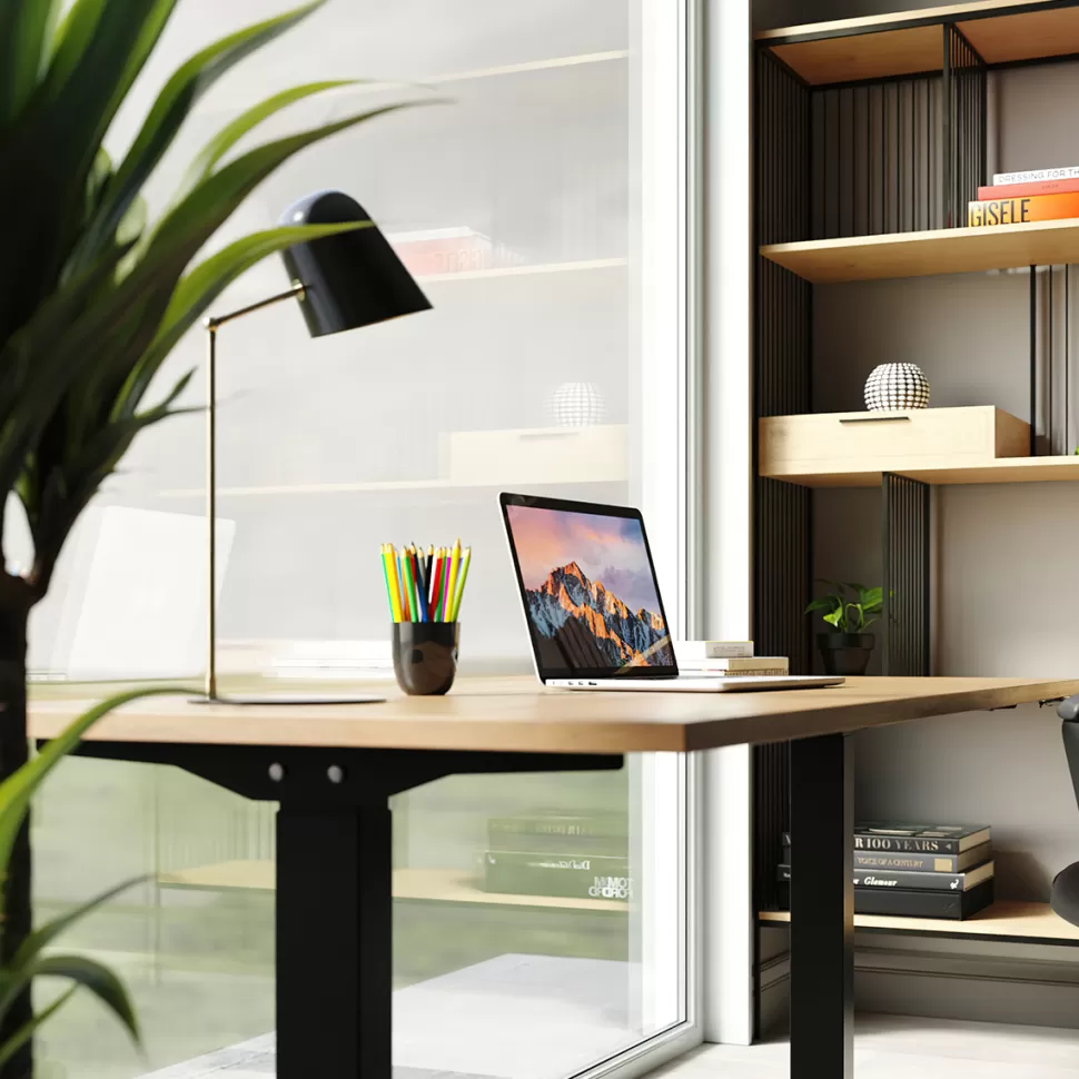 KARE Design Bureau Office Jackie Eik Zwart 160x80cm Clearance