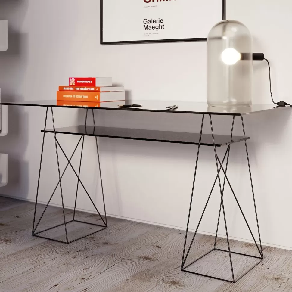 KARE Design Bureau Polar Zwart 8mm ESG 135x65cm Cheap