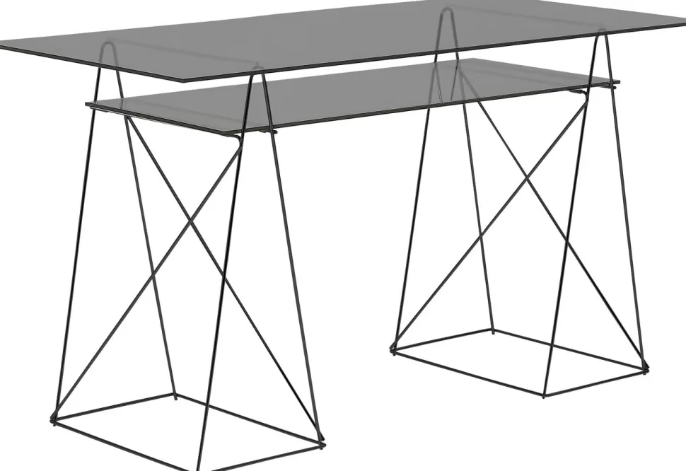 KARE Design Bureau Polar Zwart 8mm ESG 135x65cm Cheap