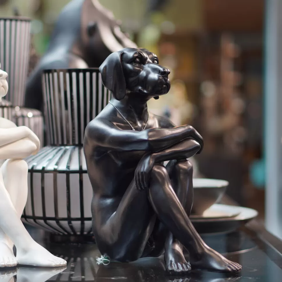 KARE Design Decofiguur Gangster Dog Zwart Hot