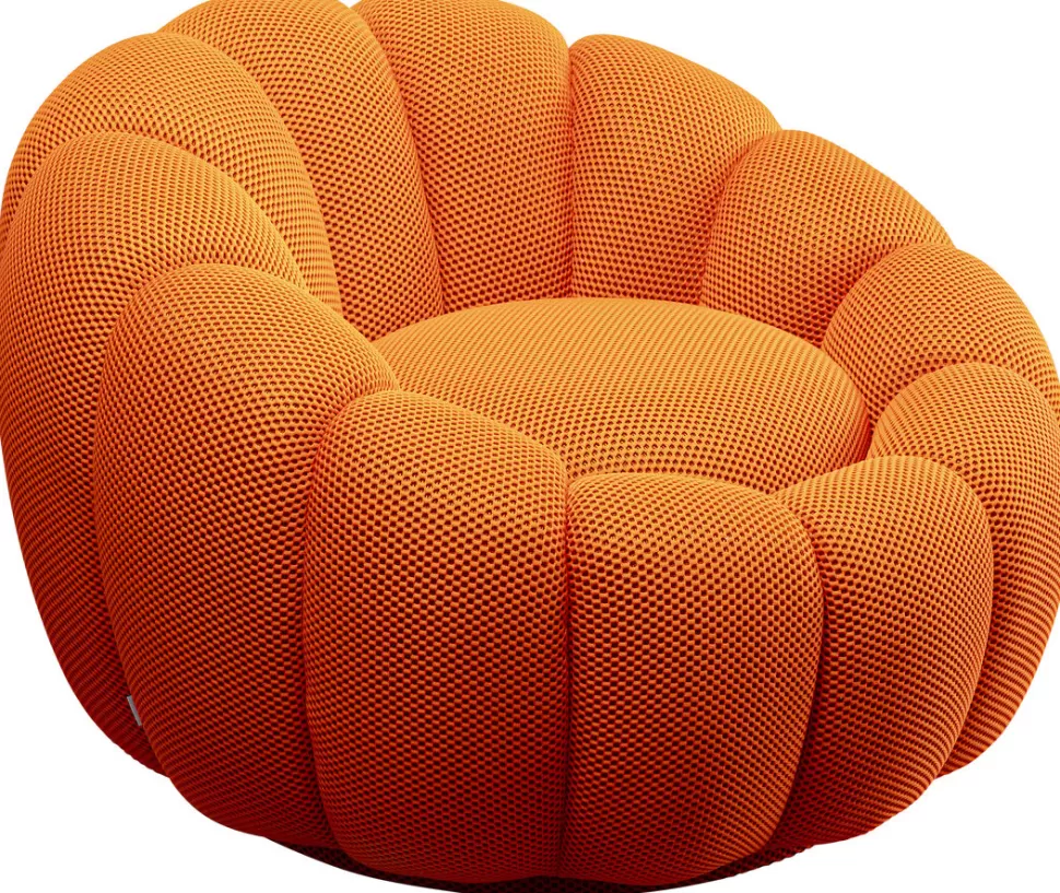 KARE Design Draaifauteuil Peppo Bloom Orange New