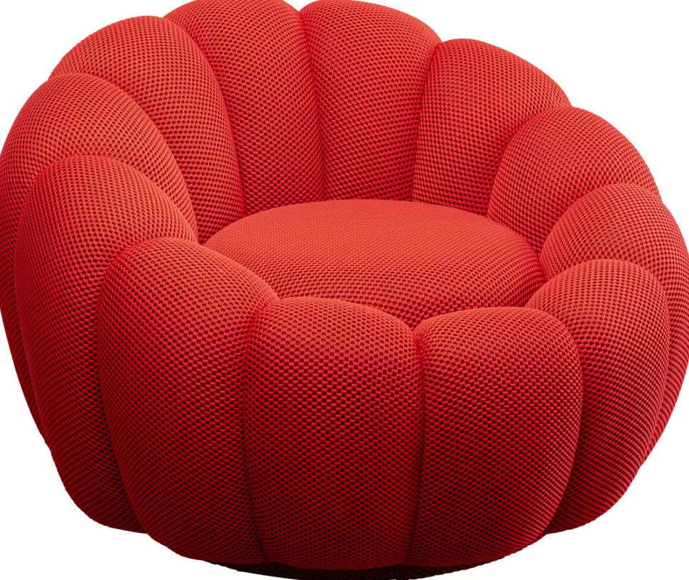 KARE Design Draaifauteuil Peppo Bloom Red Cheap