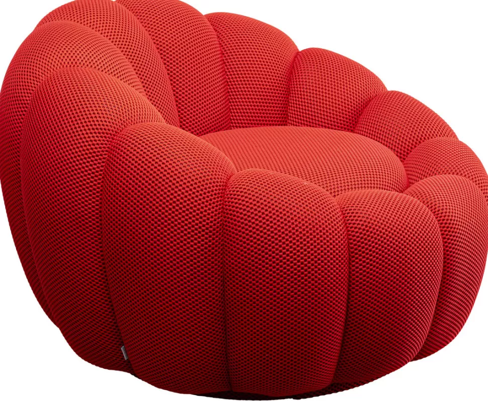 KARE Design Draaifauteuil Peppo Bloom Red Cheap