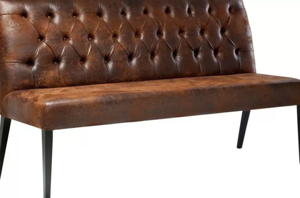 KARE Design Eetkamerbank Econo Buttons Vintage 162cm Online