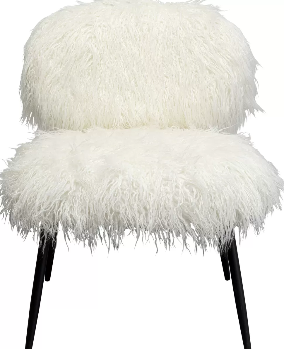 KARE Design Eetkamerstoel Hairy White Hot