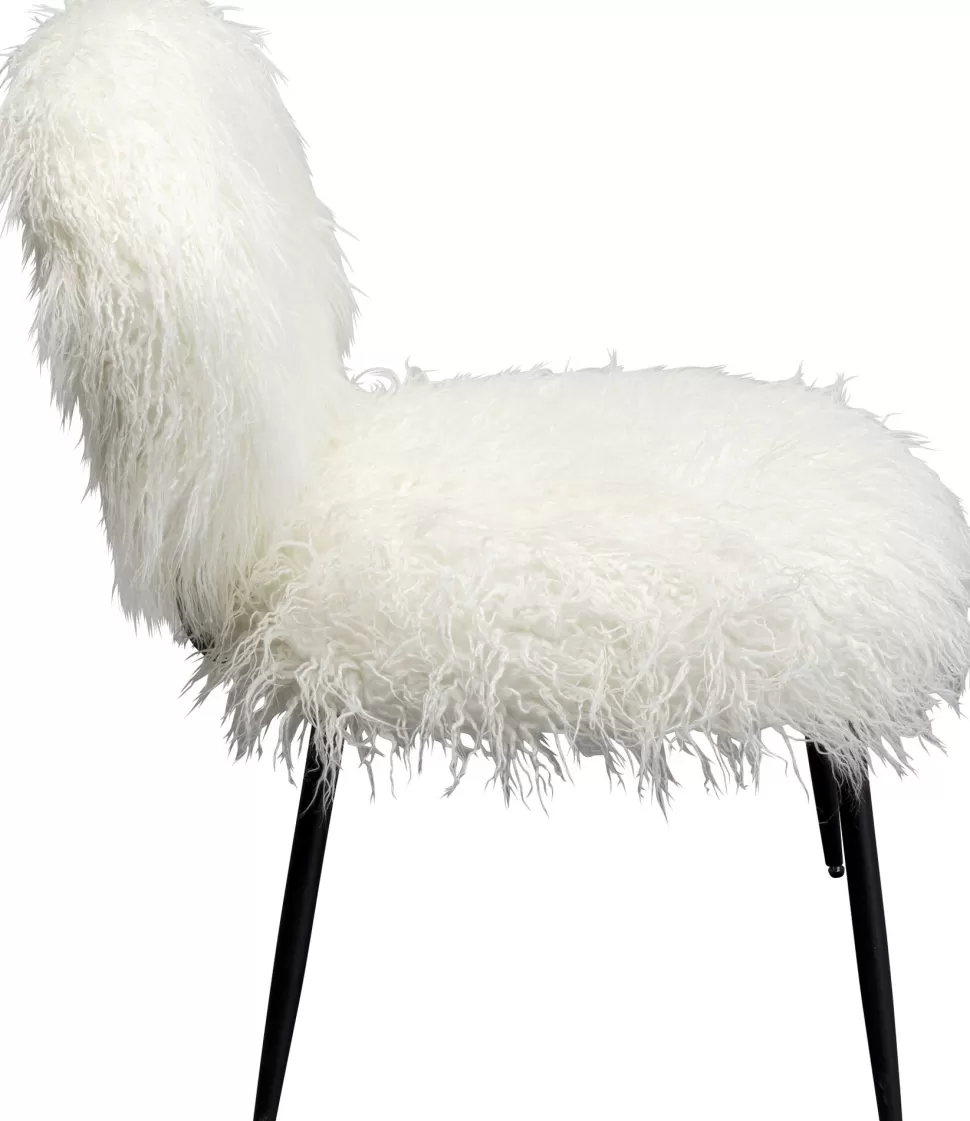 KARE Design Eetkamerstoel Hairy White Hot
