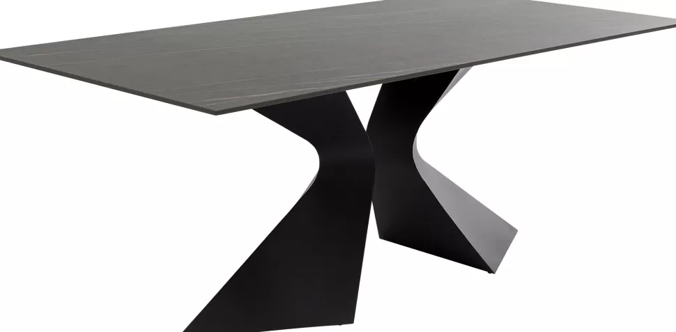 KARE Design Eettafel Gloria Ceramic Black 180x90cm Flash Sale
