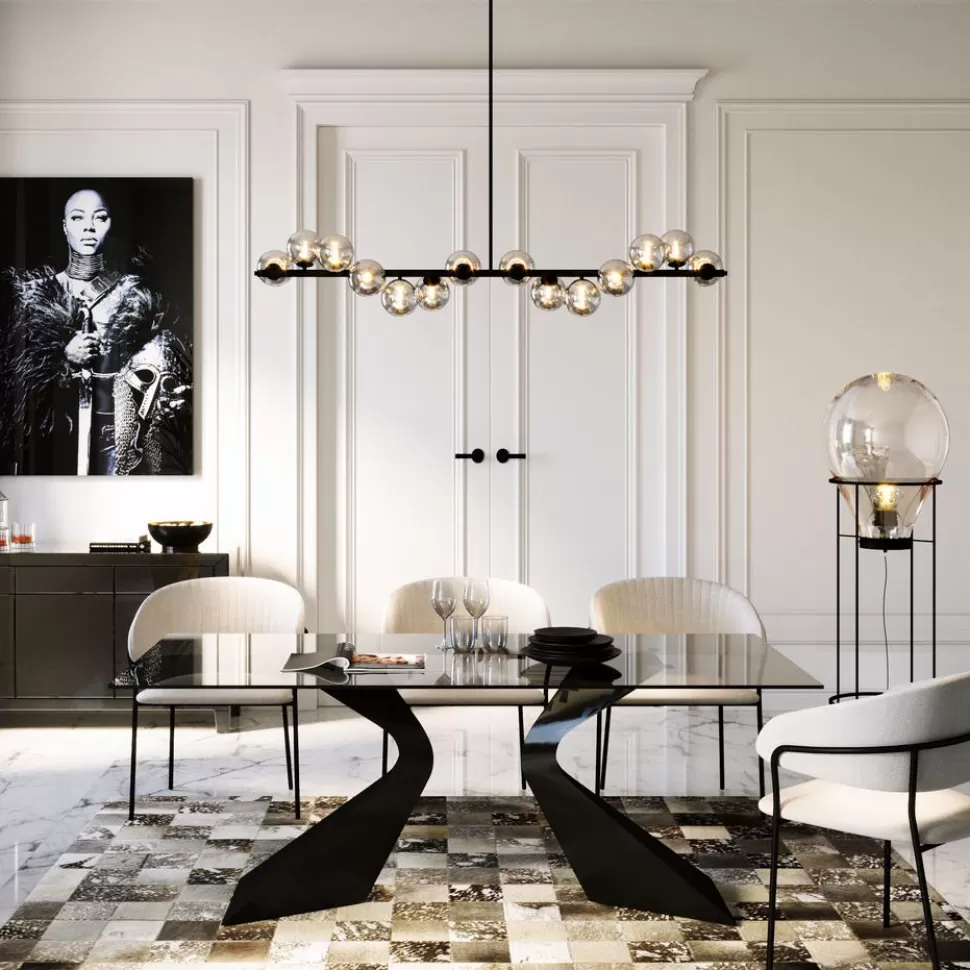 KARE Design Eettafel Gloria Zwart 200x100cm New