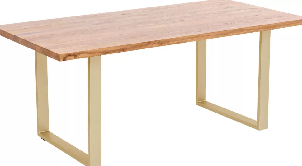 KARE Design Eettafel Jackie Oak Brass 160x80 Cheap