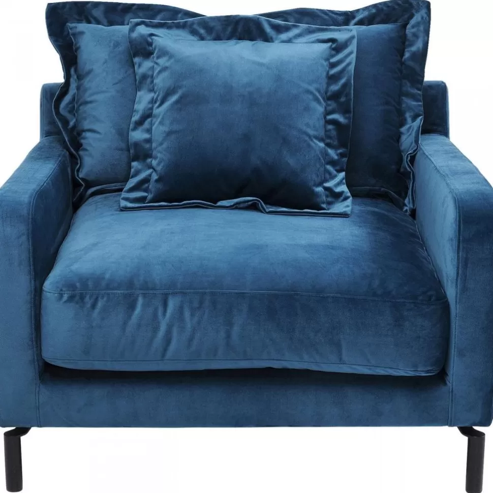 KARE Design Fauteuil Lullaby Petrol-Blauw Fashion
