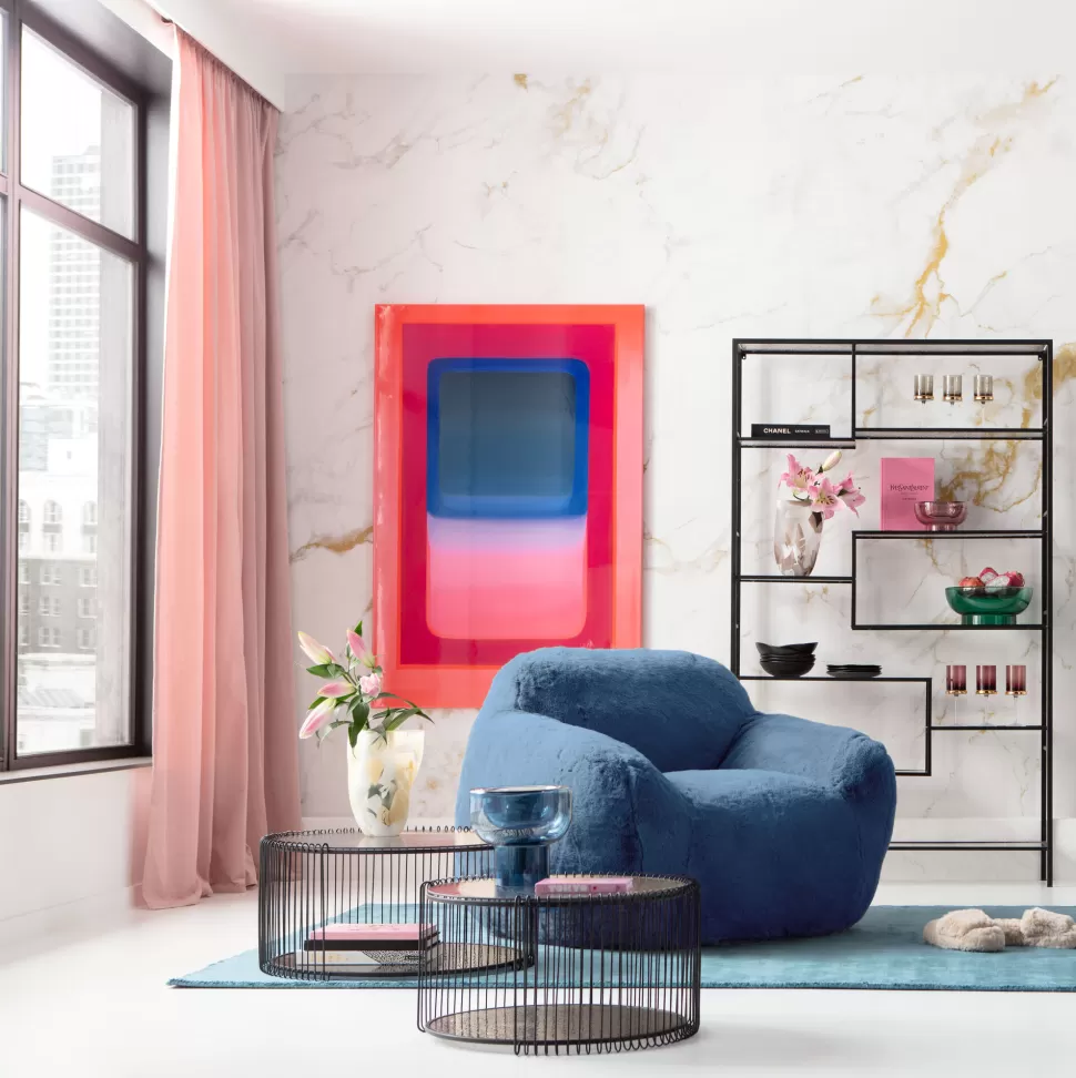 KARE Design Fauteuil Mika Blue Cheap