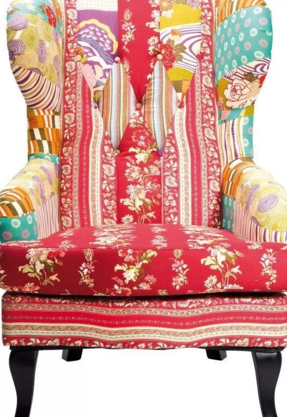 KARE Design Fauteuil Patchwork Rood Flash Sale