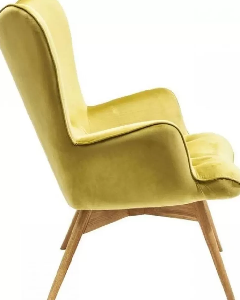 KARE Design Fauteuil Vicky Velvet Green Flash Sale