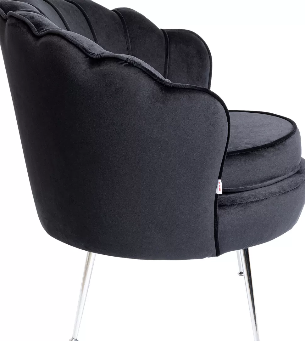 KARE Design Fauteuil Water Lily Chrome Black Cheap