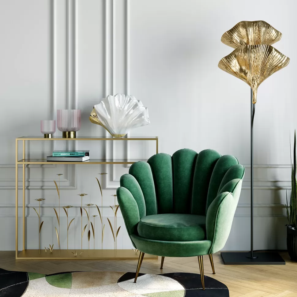 KARE Design Fauteuil Water Lily Donkergroen Sale