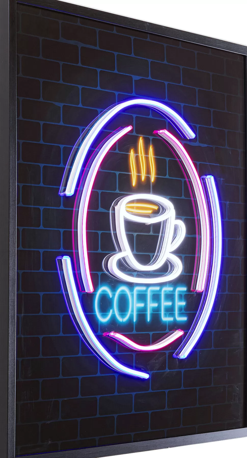 KARE Design Glas Schilderij Coffee LED 80x80cm New