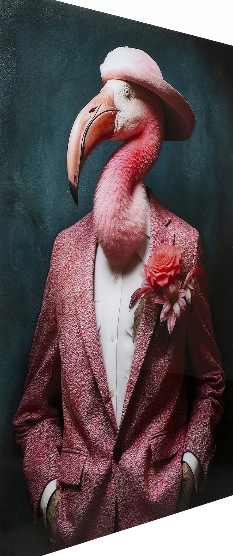 KARE Design Glas Schilderij Mister Flamingo 120x160cm Best Sale