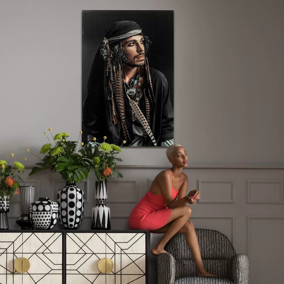 KARE Design Glas Schilderij Pirate 80x120cm Flash Sale