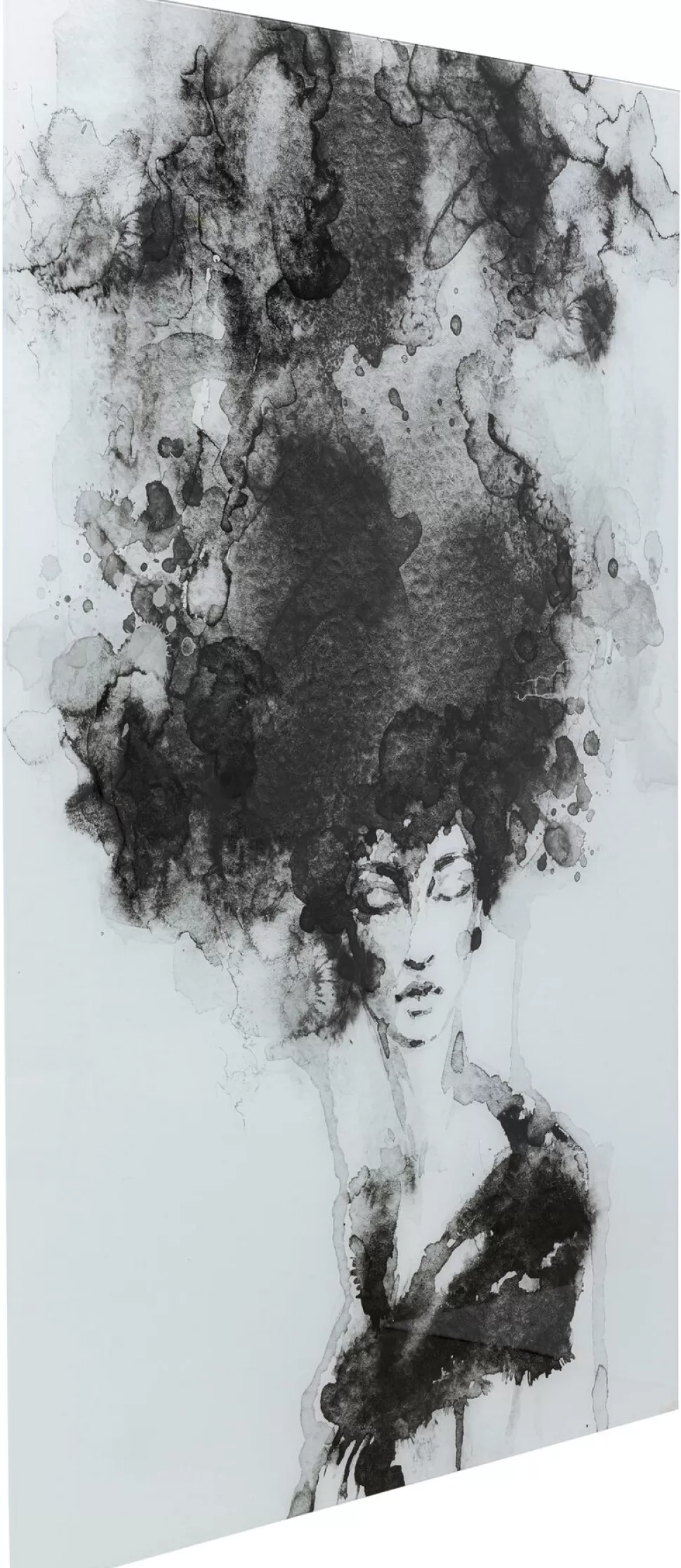 KARE Design Glas Schilderij Smokey Hair 100x150cm Outlet