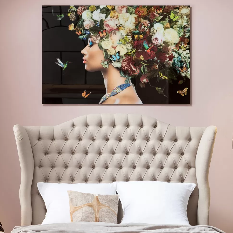KARE Design Glasschilderij Bunch Of Flowers 150x100cm Clearance