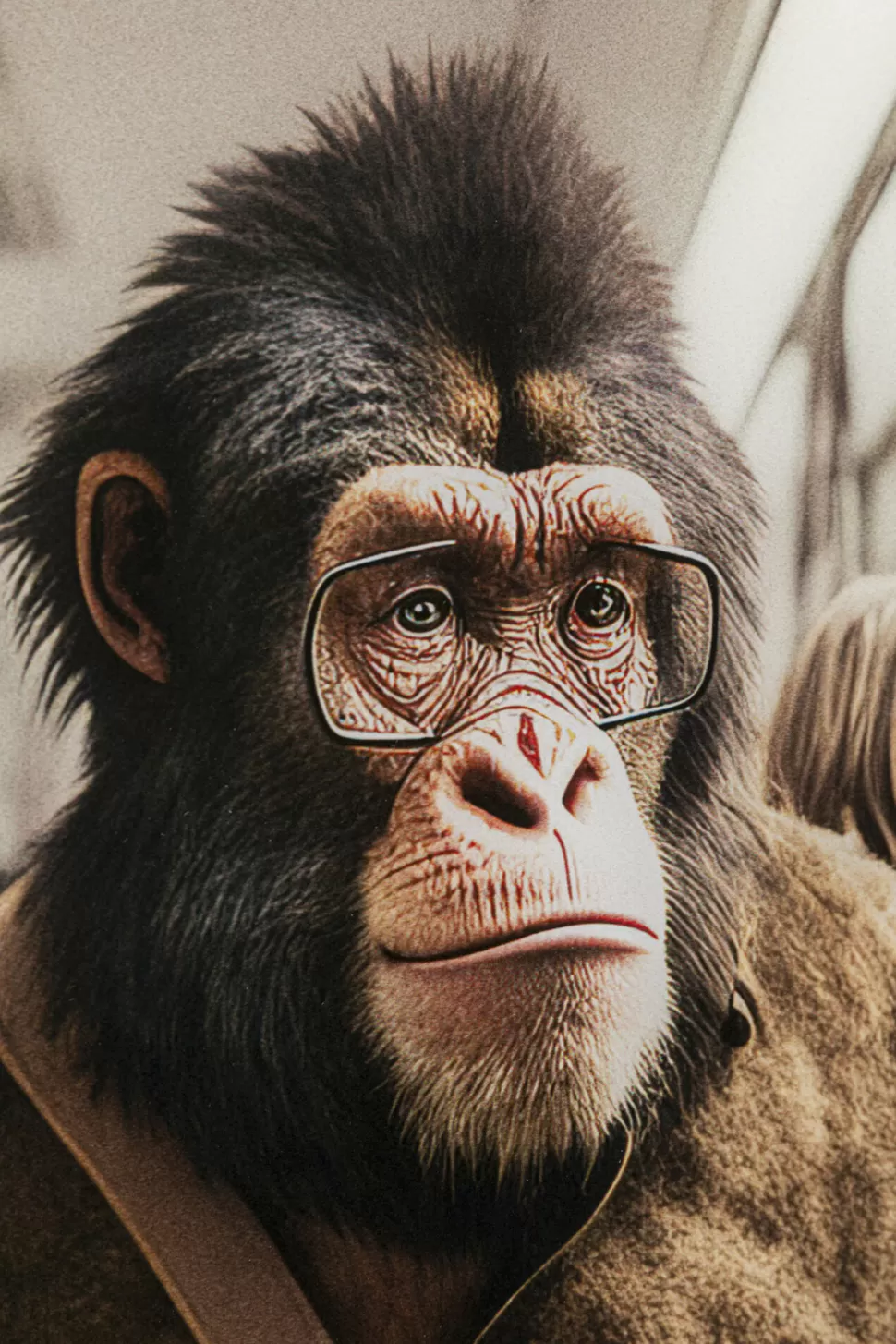 KARE Design Glasschilderij Commuter Monkey 60x60cm Best Sale