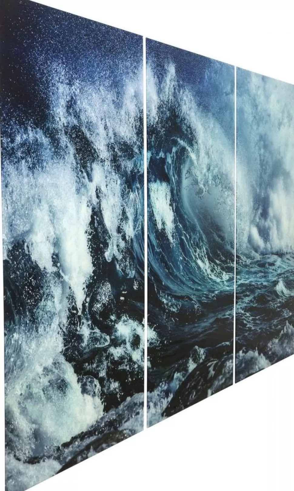 KARE Design Glasschilderij Drieluik Wave 240x160cm (Set Van 3) Fashion