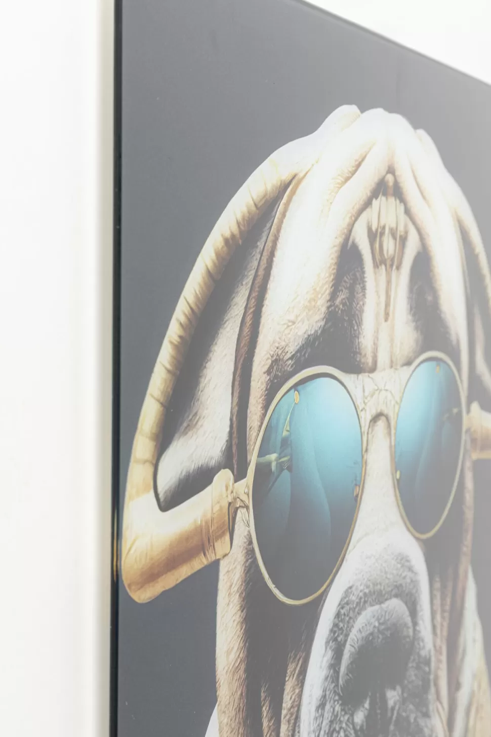 KARE Design Glasschilderij Fashion Dog 60x80cm Sale