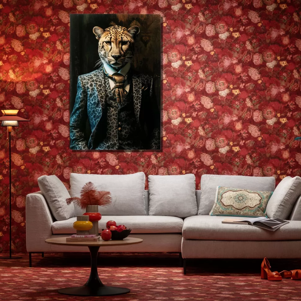 KARE Design Glasschilderij Mister Leo 100x150cm New