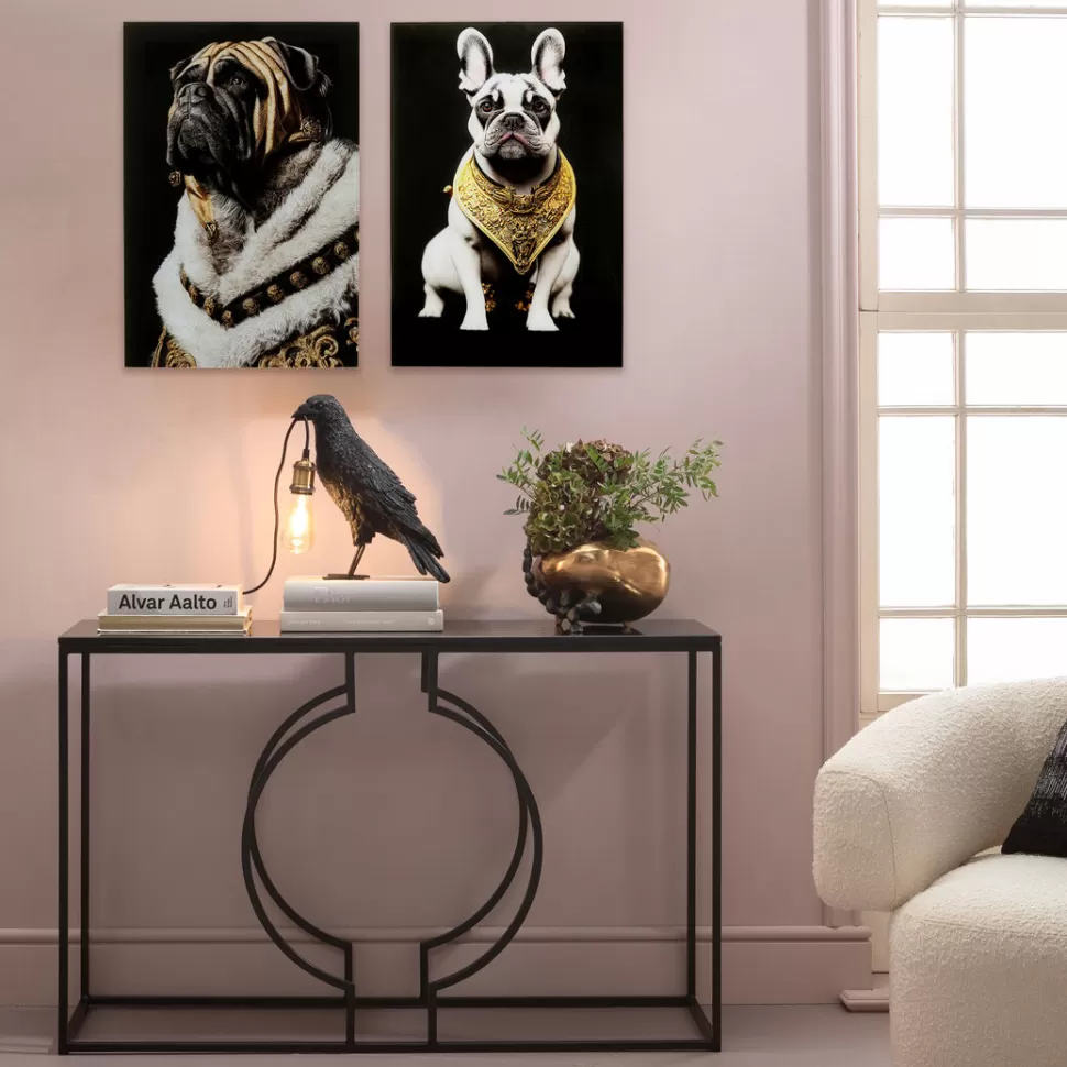 KARE Design Glasschilderij Noble Dog 40x60cm Best