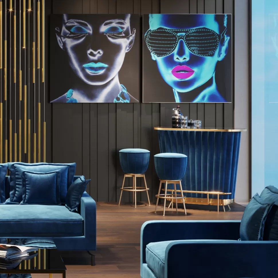 KARE Design Glasschilderij Tough Girl 120x120cm Shop