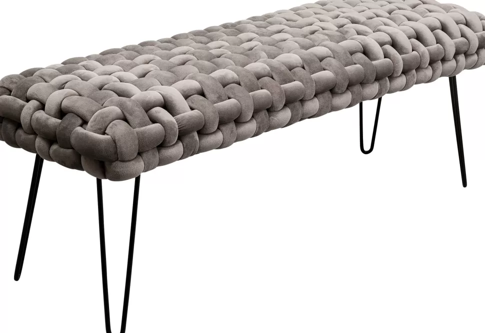 KARE Design Halbank Weave Grijs 128cm Cheap