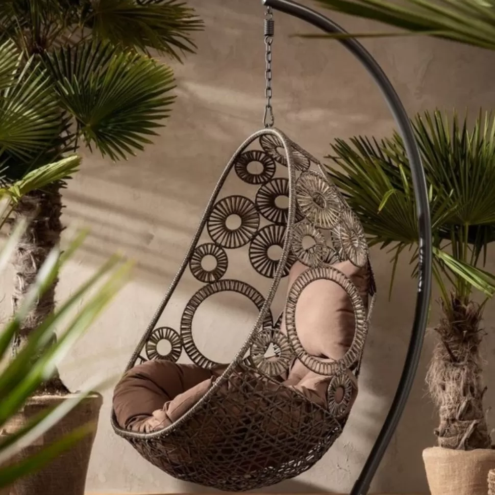 KARE Design Hangstoel Ibiza Bruin Shop