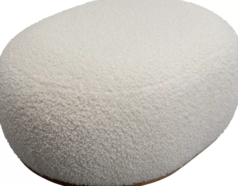 KARE Design Hocker Pebble Boucle White 81cm Outlet