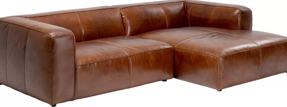 KARE Design Hoekbank Cubetto Leather Brown Cheap