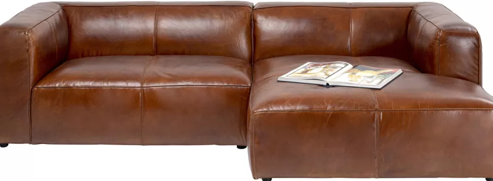 KARE Design Hoekbank Cubetto Leather Brown Cheap