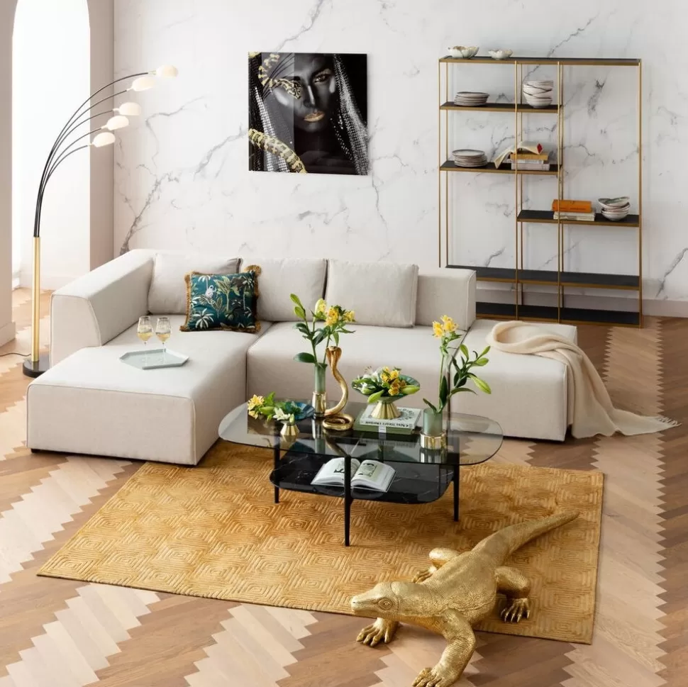 KARE Design Hoekbank Infinity Ottomane Creme Links Best Sale