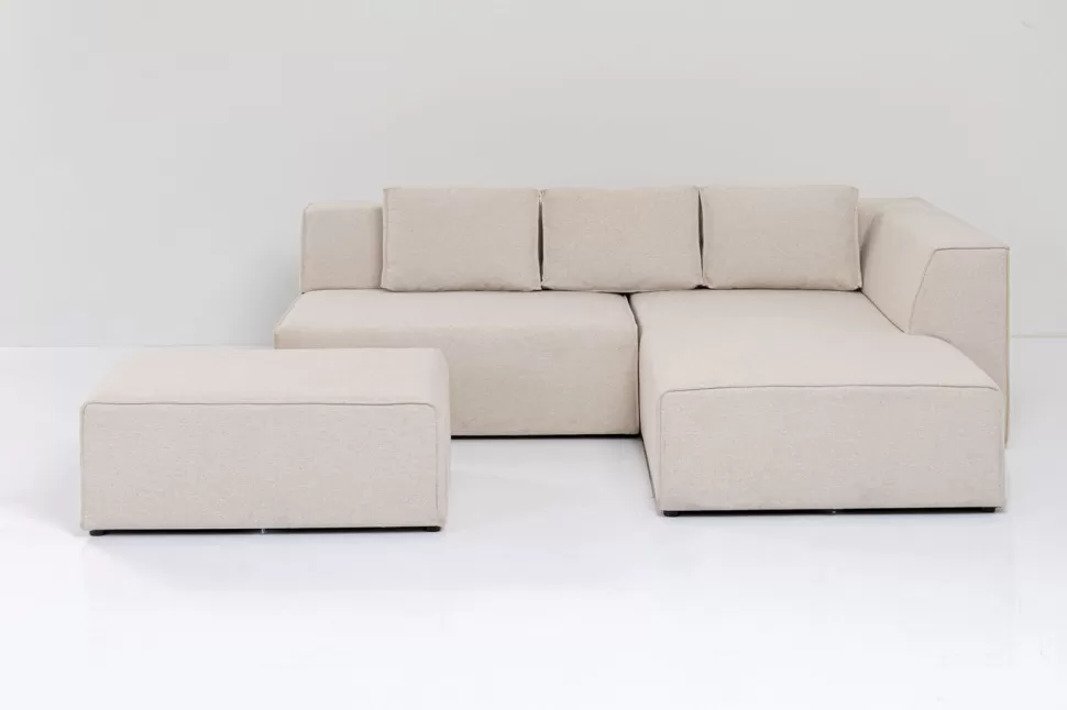 KARE Design Hoekbank Infinity Ottomane Crème Rechts Clearance