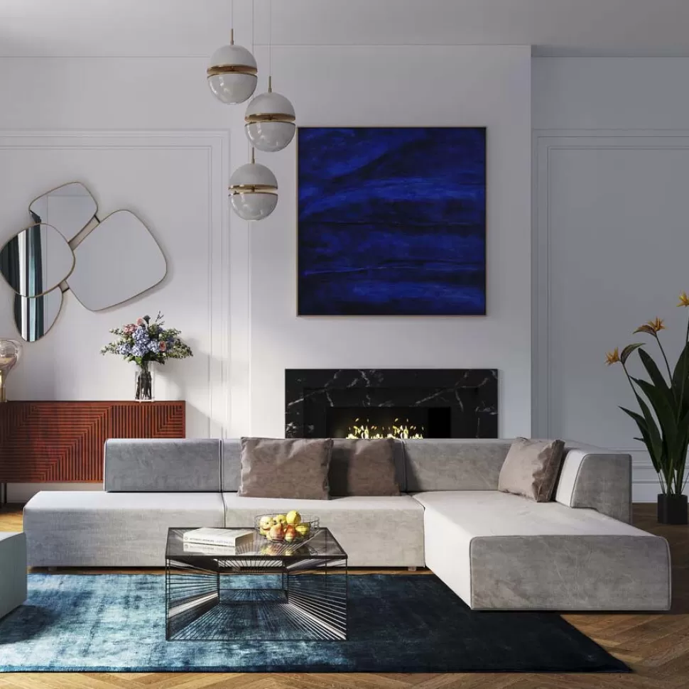 KARE Design Hoekbank Infinity Ottomane Grijs Links Store