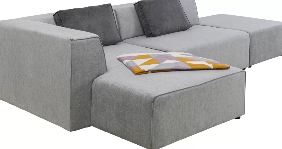 KARE Design Hoekbank Infinity Ottomane Grijs Links Store