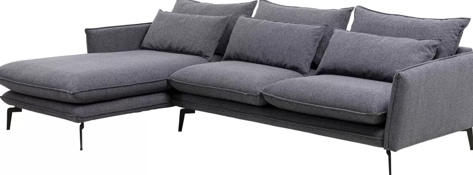 KARE Design Hoekbank Monza Left Grey 296cm Clearance